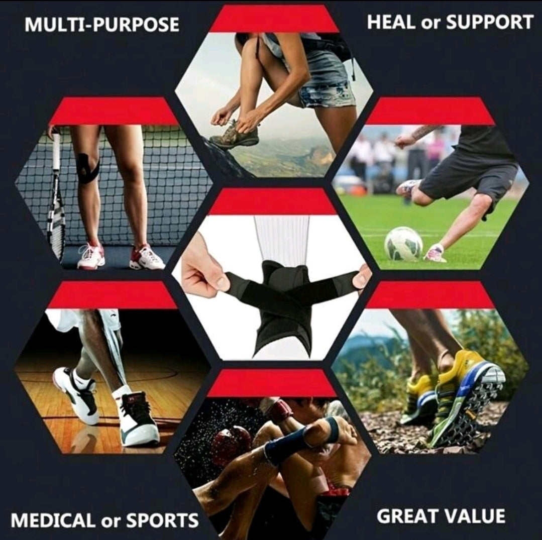 1 Pièce Enveloppe De Compression De Cheville Réglable Pour Le Sport, La Course