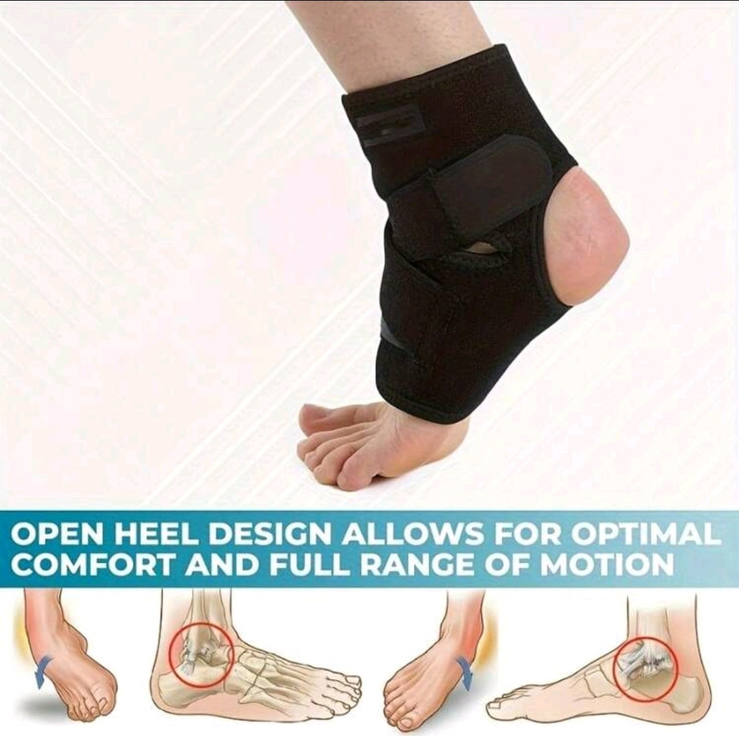 1 Pièce Enveloppe De Compression De Cheville Réglable Pour Le Sport, La Course